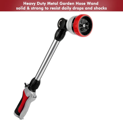 Heavy Duty Metal Watering Wand, Sprayer Nozzle for Garden Hose