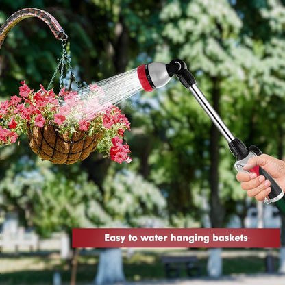 Heavy Duty Metal Watering Wand, Sprayer Nozzle for Garden Hose