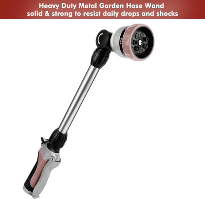 Heavy Duty Metal Watering Wand, Sprayer Nozzle for Garden Hose