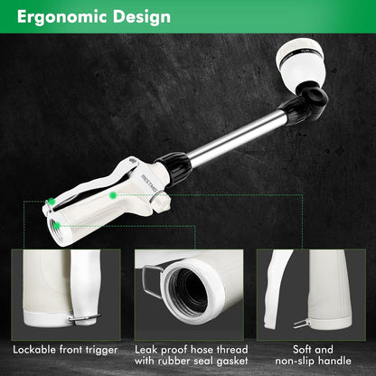 Heavy Duty Metal Watering Wand, Sprayer Nozzle for Garden Hose