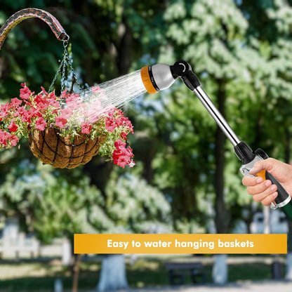 Heavy Duty Metal Watering Wand, Sprayer Nozzle for Garden Hose