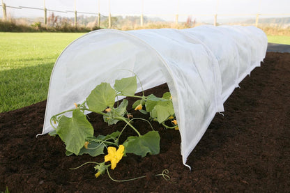 50-5060 Haxnicks Easy Fleece Tunnel Garden Cloche, Cover and Protect Plants from Harsh Weather, Animals, and Pests, Fleece Dome for Your Garden