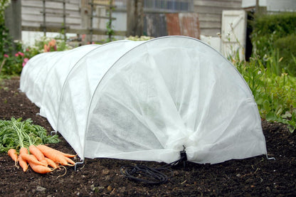 50-5060 Haxnicks Easy Fleece Tunnel Garden Cloche, Cover and Protect Plants from Harsh Weather, Animals, and Pests, Fleece Dome for Your Garden