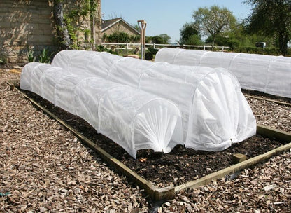 50-5060 Haxnicks Easy Fleece Tunnel Garden Cloche, Cover and Protect Plants from Harsh Weather, Animals, and Pests, Fleece Dome for Your Garden