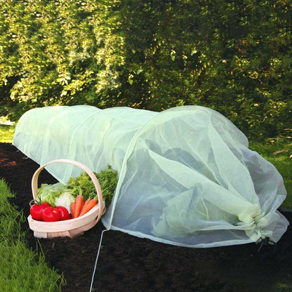 50-5060 Haxnicks Easy Fleece Tunnel Garden Cloche, Cover and Protect Plants from Harsh Weather, Animals, and Pests, Fleece Dome for Your Garden