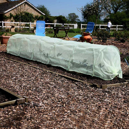 50-5060 Haxnicks Easy Fleece Tunnel Garden Cloche, Cover and Protect Plants from Harsh Weather, Animals, and Pests, Fleece Dome for Your Garden
