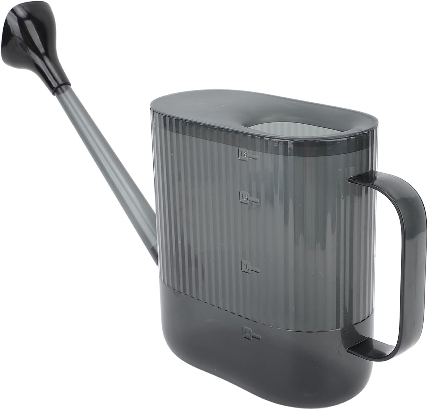 Watering Can for Indoor and Outdoor Plants, Large Long Spout with Removable Stainless Steel Sprinkler Head, Modern Small Garden Watering Can for Houseplants, Bonsai, Flowers (Gray)