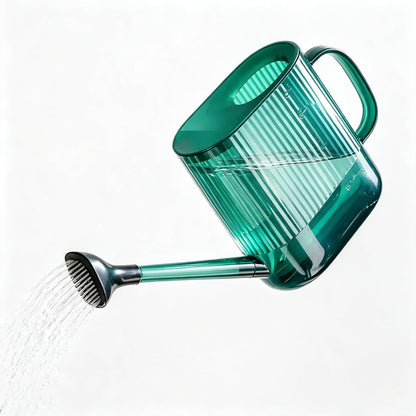 Watering Can for Indoor and Outdoor Plants, Large Long Spout with Removable Stainless Steel Sprinkler Head, Modern Small Garden Watering Can for Houseplants, Bonsai, Flowers (Gray)
