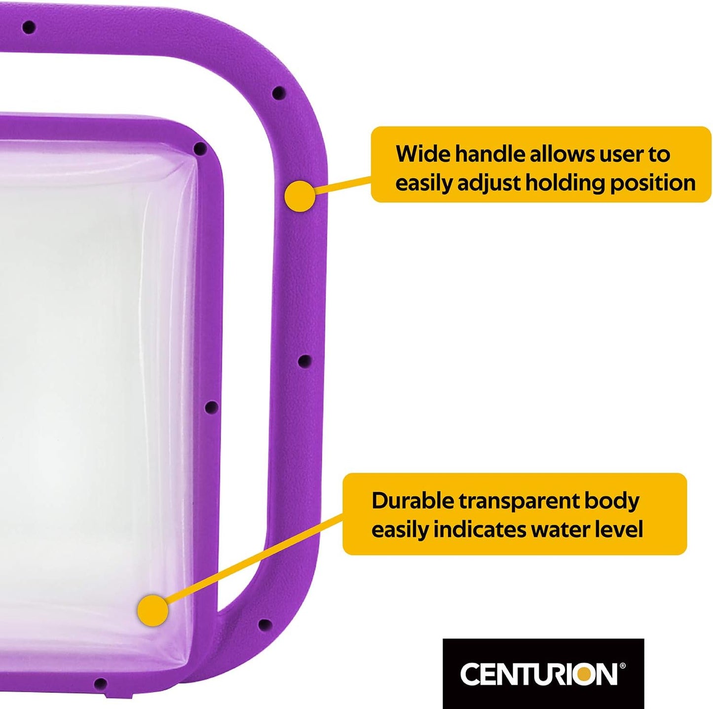 1408 Foldable Clear Plastic Watering Can,1.5 Gal with Rotating Nozzle, Long Stem Spout, Compact Ergonomic Design with Sprinkler & Pouring System Ideal for Indoor/Outdoor Gardening - Lavender