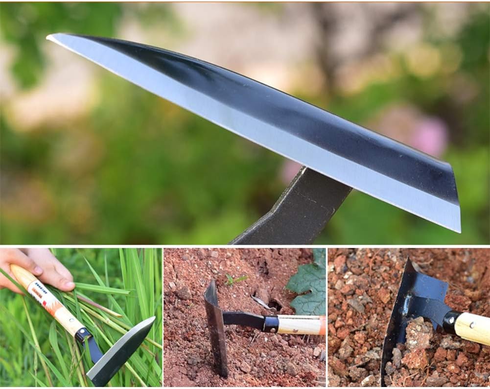 Garden Triangle Hoe Japanese Weeding - Blade Edge is Very Sharp