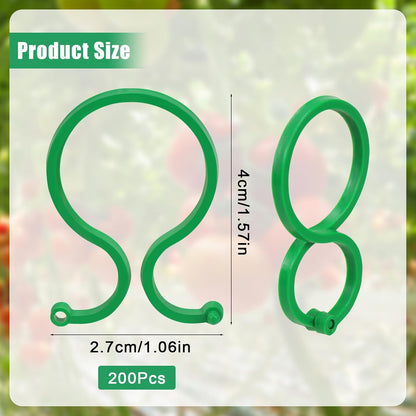 100 Pcs Plant Clips for Climbing Plants Garden Clips Plant Support Clips for Tomato Gardening Clips Vegetable Clips for Support for Securing Plants