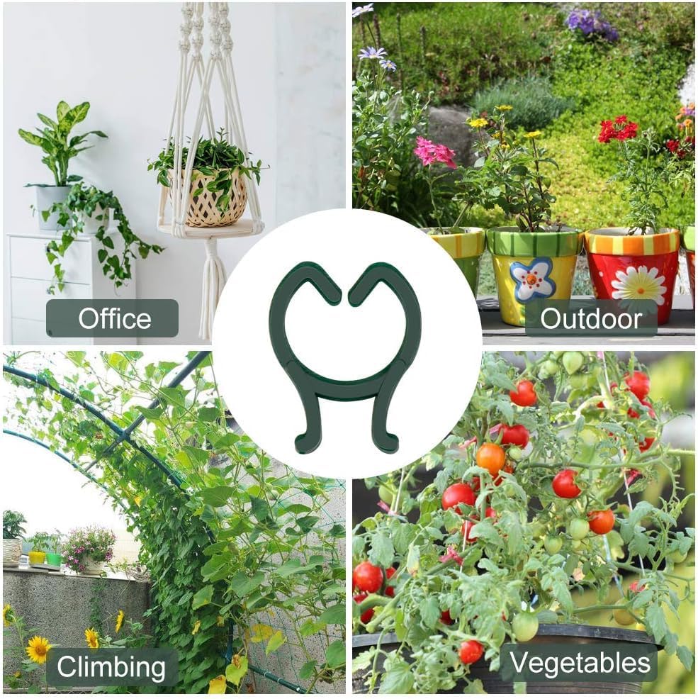 100 Pcs Plant Clips for Climbing Plants Garden Clips Plant Support Clips for Tomato Gardening Clips Vegetable Clips for Support for Securing Plants