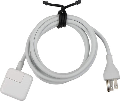 5Pcs 18in Silicone Cable Tie, Steel-Cord Twist Ties, Organizer