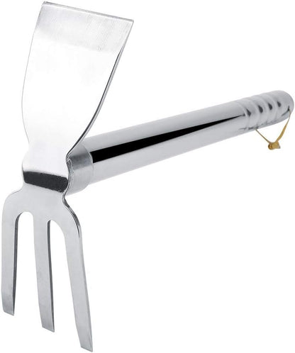 Gardening Rakes Shovel,Digging Hoe Garden Tools 2 in 1 Hoe and Rake,Heavy Duty Stainless Steel Vegetable Flower Planting Digging Gadget (Hoe and Rake)