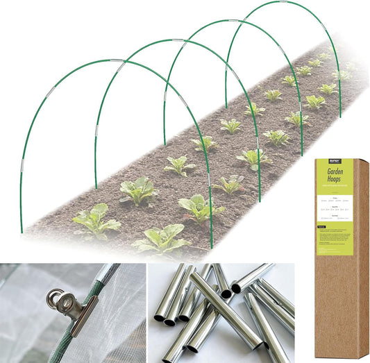Garden Hoops for Raised Beds, Greenhouse Hoops for Row Cover, 24 PCS