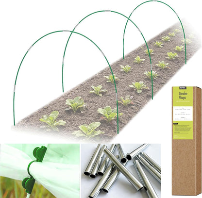 Garden Hoops for Raised Beds, Greenhouse Hoops for Row Cover, 24 PCS