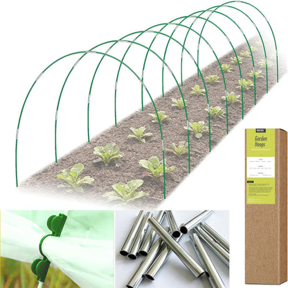 Garden Hoops for Raised Beds, Greenhouse Hoops for Row Cover, 24 PCS