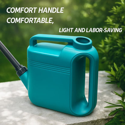 2 Gallon Watering Can, Garden Watering Can Outdoor, Large Plant Watering Can with Long Spout, Non-Slip Handle, Leak-Proof Plastic Watering Can