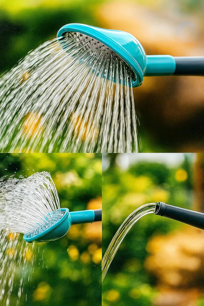 2 Gallon Watering Can, Garden Watering Can Outdoor, Large Plant Watering Can with Long Spout, Non-Slip Handle, Leak-Proof Plastic Watering Can