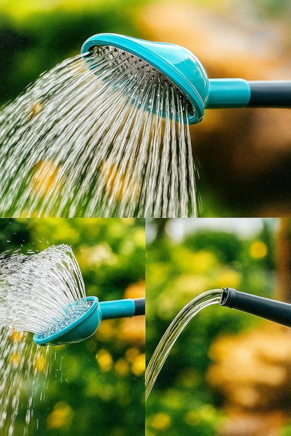 2 Gallon Watering Can, Garden Watering Can Outdoor, Large Plant Watering Can with Long Spout, Non-Slip Handle, Leak-Proof Plastic Watering Can