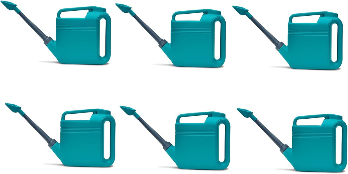 2 Gallon Watering Can, Garden Watering Can Outdoor, Large Plant Watering Can with Long Spout, Non-Slip Handle, Leak-Proof Plastic Watering Can