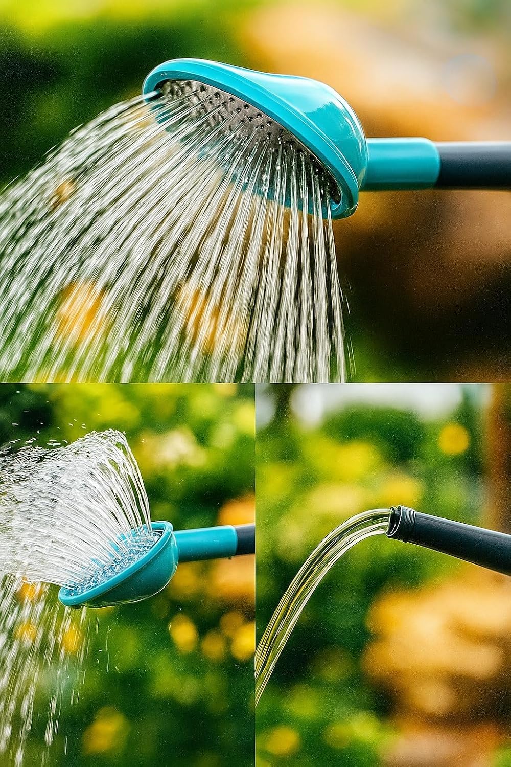 2 Gallon Watering Can, Garden Watering Can Outdoor, Large Plant Watering Can with Long Spout, Non-Slip Handle, Leak-Proof Plastic Watering Can