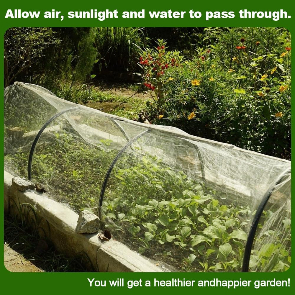 Garden Netting, 10x15Ft Plant Covers Ultra Fine Mesh Netting Pest Barrier Protection Bird Mosquito Net Plants Cover for Vegetables Fruits Flowers Crops Garden