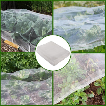 Garden Netting, 10x15Ft Plant Covers Ultra Fine Mesh Netting Pest Barrier Protection Bird Mosquito Net Plants Cover for Vegetables Fruits Flowers Crops Garden