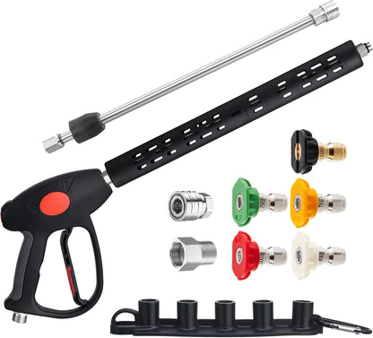 Replacement Pressure Washer Gun with Extension Wand, M22 Fitting