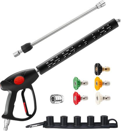 Replacement Pressure Washer Gun with Extension Wand, M22 Fitting