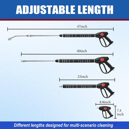Replacement Pressure Washer Gun with Extension Wand, M22 Fitting