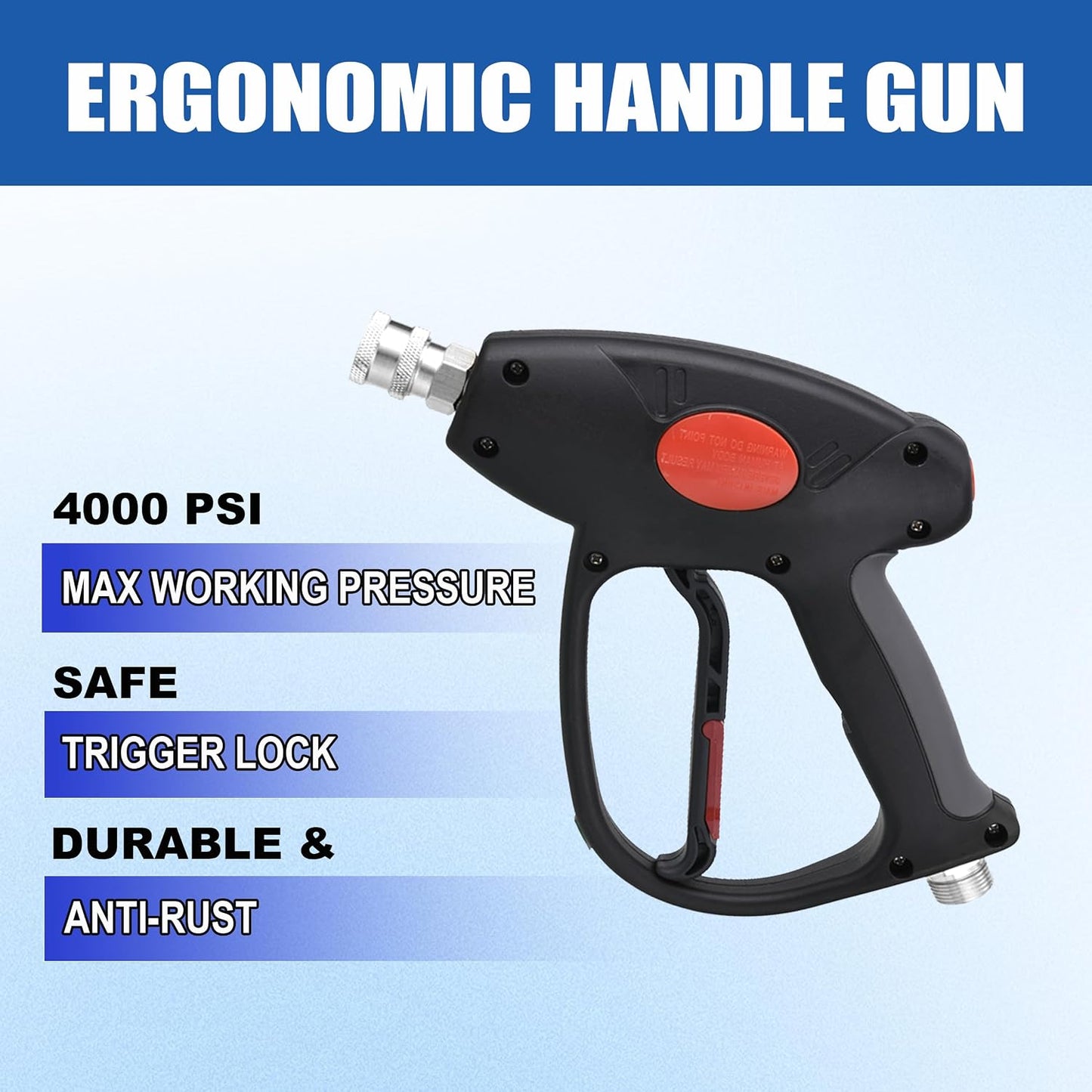 Replacement Pressure Washer Gun with Extension Wand, M22 Fitting