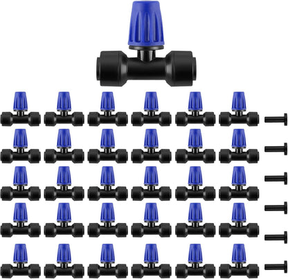 133FT Quick-Connect Drip Irrigation Kit with 30 Drip Emitters,3 Spray Types