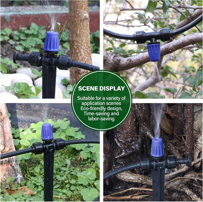 133FT Quick-Connect Drip Irrigation Kit with 30 Drip Emitters,3 Spray Types