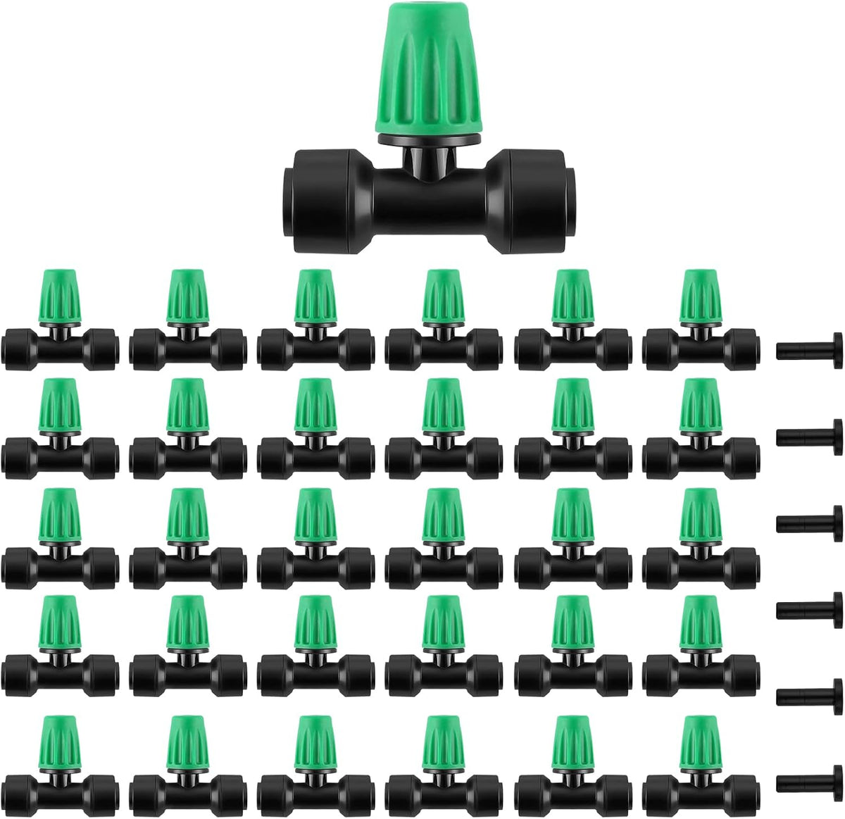 133FT Quick-Connect Drip Irrigation Kit with 30 Drip Emitters,3 Spray Types