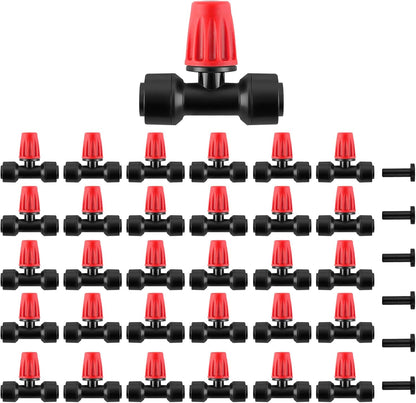 133FT Quick-Connect Drip Irrigation Kit with 30 Drip Emitters,3 Spray Types