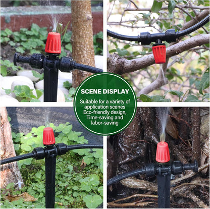 133FT Quick-Connect Drip Irrigation Kit with 30 Drip Emitters,3 Spray Types