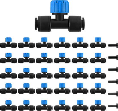 133FT Quick-Connect Drip Irrigation Kit with 30 Drip Emitters,3 Spray Types