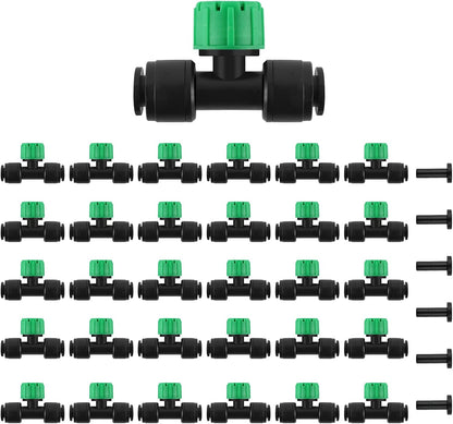 133FT Quick-Connect Drip Irrigation Kit with 30 Drip Emitters,3 Spray Types