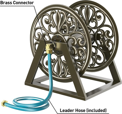 Wall/Floor Mount Hose Reel, Holds 200-Feet of 5/8-Inch Hose
