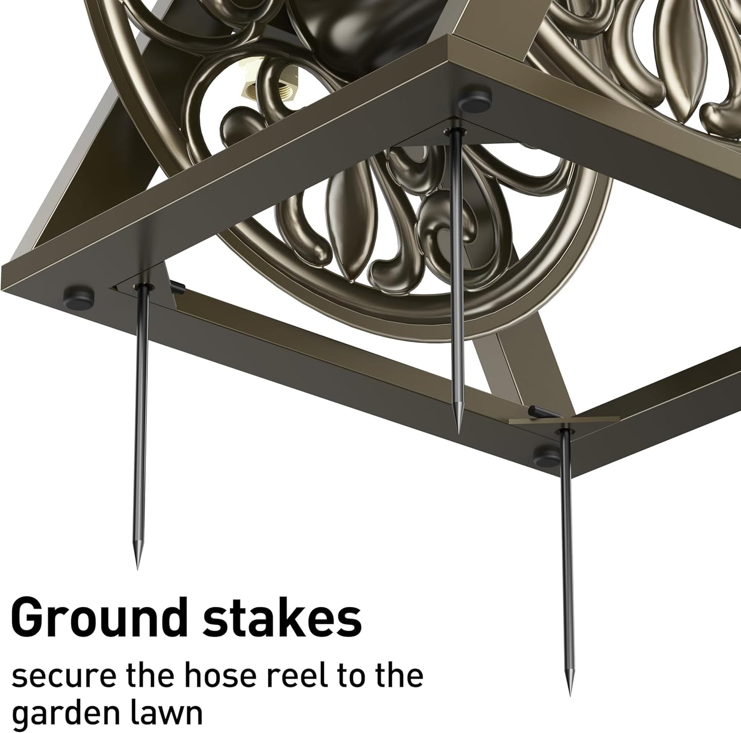 Wall/Floor Mount Hose Reel, Holds 200-Feet of 5/8-Inch Hose