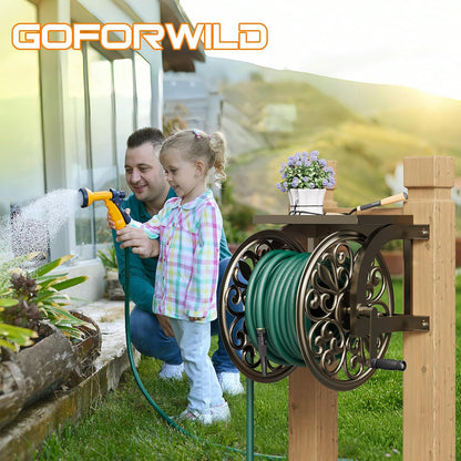 Wall/Floor Mount Hose Reel, Holds 200-Feet of 5/8-Inch Hose