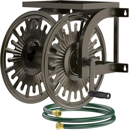Wall/Floor Mount Hose Reel, Holds 200-Feet of 5/8-Inch Hose