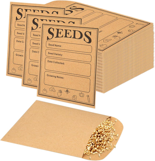 150pcs Seed Saving Envelopes 4.7x3.1 Inch