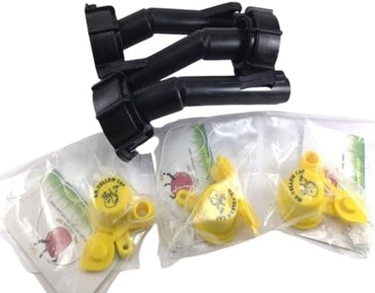 Gas Can Spout Replacement For 𝐎𝐥𝐝 𝐒𝐭𝐲𝐥𝐞 𝐁𝐥𝐢𝐭𝐳 𝐂𝐚𝐧𝐬 𝐎𝐍𝐋𝐘 - EASY TO INSTALL Gas Cap Replacement, Gas Can Nozzle Kit For 5 Gallon Gas Can Lids & Diesel Fuel Can, 2-Pack