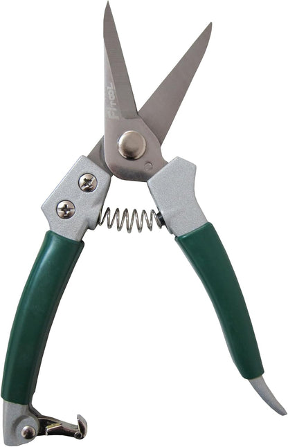 Garden Secateurs, Hand Pruner Clippers, With Stainless Steel Blade, Non-Slip Vinyl Coated Aluminium Handles, Bypass Pruning Shear 8-Inch (Bypass)