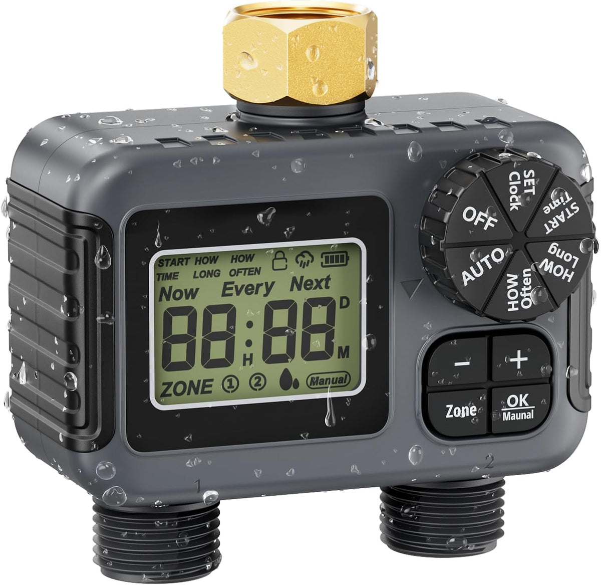 Sprinkler Timer, Water Timer for Garden Hose 2 Zone