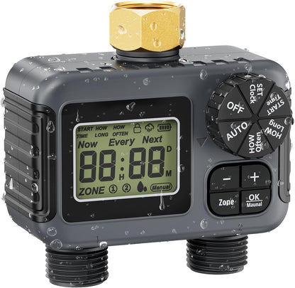 Sprinkler Timer, Water Timer for Garden Hose 2 Zone