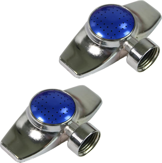 6-9488: Square Pattern Spot Sprinkler 2 Pack, 360 Degree Sprinkler Head for Small Gardens and Lawns, Up to 30-Feet Coverage Area, Lawn Sprinkler, Small Area Yards and Garden Watering, Blue