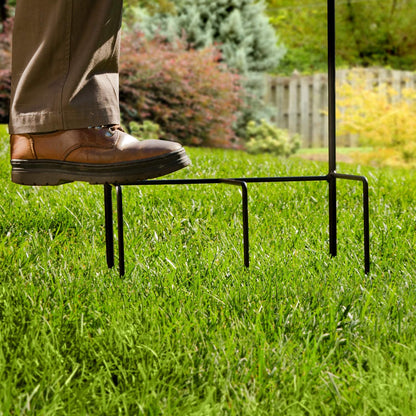 Liberty Garden 640-KD Decorative w/Bib Hose Stand, Black
